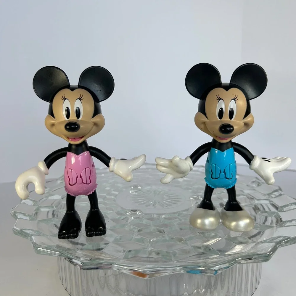 Disney Mickey Mouse‎ & Minnie Mouse Figures Vintage PVC Cake Toppers